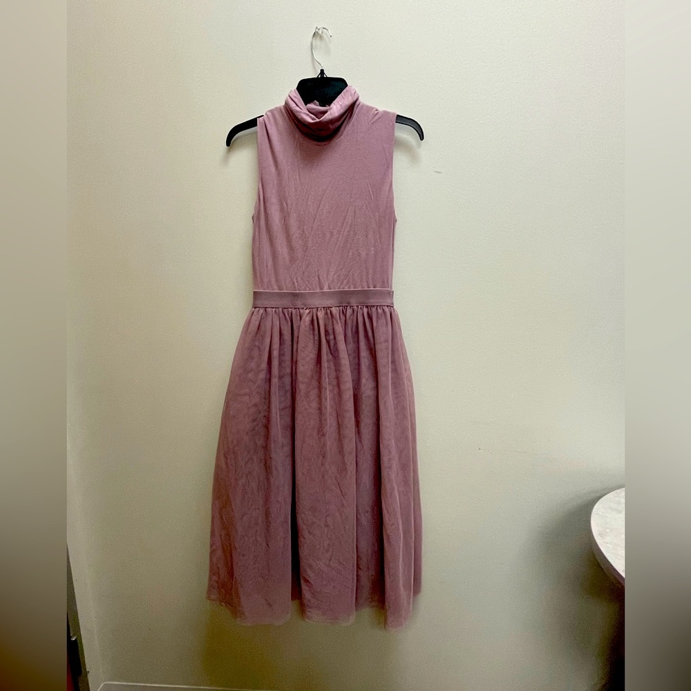 Hope & Harlow turtle neck short sleeve dress